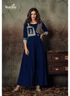 Blue Vardan Gulnaz Vol-2 Party Wear Heavy Riyon Long Kurti Collection 6016